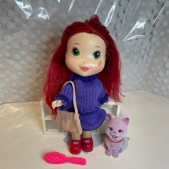 Strawberry shortcake 🍓Sweet Surprise Doll & 😻Purcilla interactive cat - Picture 1 of 12